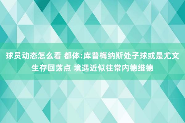 球员动态怎么看 都体:库普梅纳斯处子球或是尤文生存回荡点 境遇近似往常内德维德