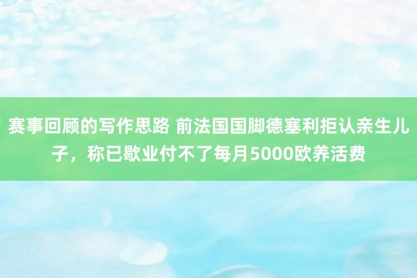 赛事回顾的写作思路 前法国国脚德塞利拒认亲生儿子，称已歇业付不了每月5000欧养活费