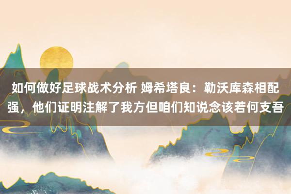 如何做好足球战术分析 姆希塔良：勒沃库森相配强，他们证明注解了我方但咱们知说念该若何支吾