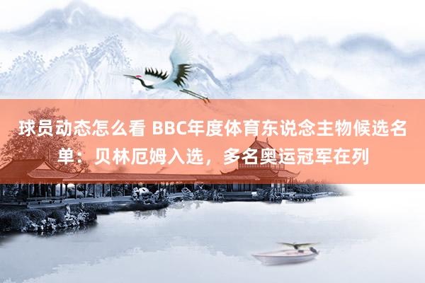 球员动态怎么看 BBC年度体育东说念主物候选名单：贝林厄姆入选，多名奥运冠军在列