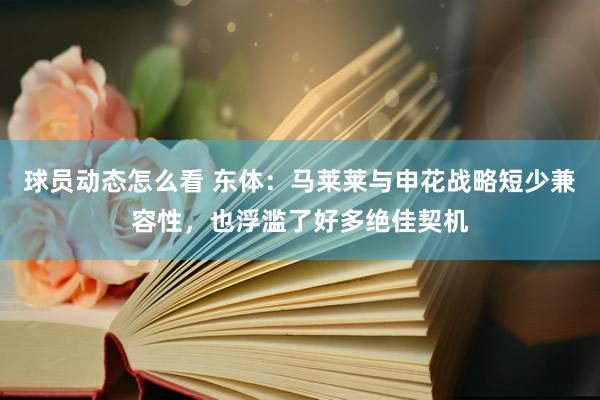 球员动态怎么看 东体：马莱莱与申花战略短少兼容性，也浮滥了好多绝佳契机