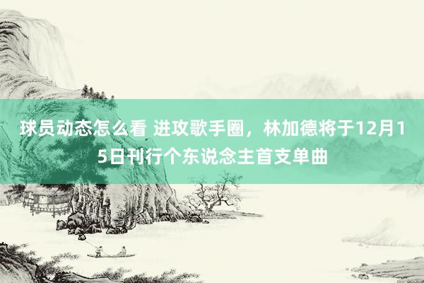 球员动态怎么看 进攻歌手圈，林加德将于12月15日刊行个东说念主首支单曲