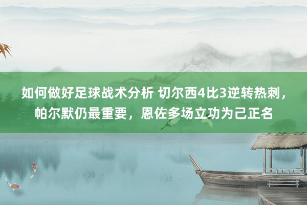 如何做好足球战术分析 切尔西4比3逆转热刺，帕尔默仍最重要，恩佐多场立功为己正名